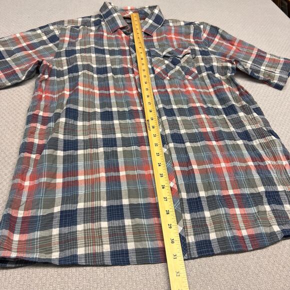 Outdoor Research Shirt Mens XL Plaid Short Sleeve Button Down Classic Western - Picture 7 of 7